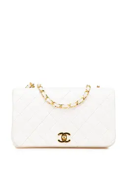CHANEL Pre-Owned: Белая сумка через плечо 
