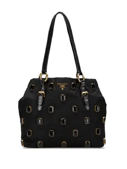 Prada Pre-Owned: Чёрная сумка-шоппер 