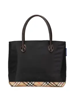 Burberry Pre-Owned: Чёрная сумка-шоппер 