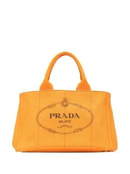 Prada Pre-Owned: Оранжевая сумка 