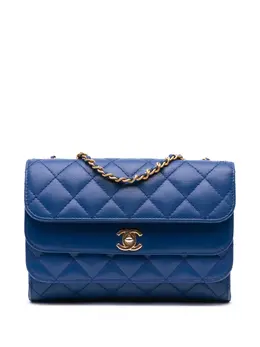 CHANEL Pre-Owned: Голубая сумка 