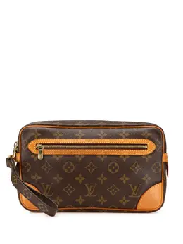 Louis Vuitton Pre-Owned: Коричневый клатч 