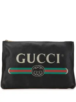 Gucci Pre-Owned: Чёрный клатч 