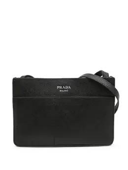 Prada Pre-Owned: Чёрная сумка через плечо 