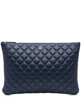 CHANEL Pre-Owned: Голубой клатч 