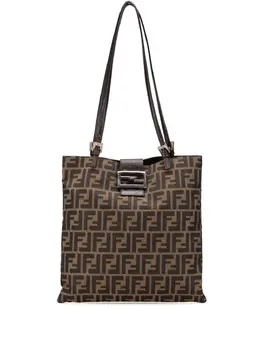 Fendi Pre-Owned: Коричневая сумка-шоппер 