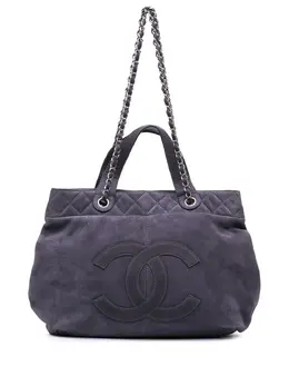 CHANEL Pre-Owned: Голубая сумка 