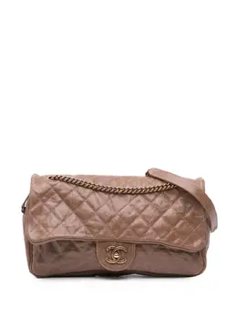 CHANEL Pre-Owned: Коричневая сумка через плечо 