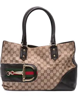 Gucci Pre-Owned: Коричневая сумка-шоппер 