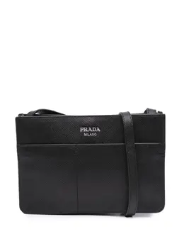 Prada Pre-Owned: Чёрная сумка через плечо 
