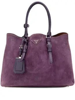 Prada Pre-Owned: Фиолетовая сумка-шоппер 