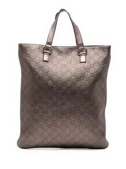 Gucci Pre-Owned: Коричневая сумка-шоппер 