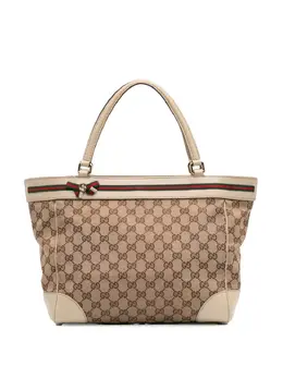 Gucci Pre-Owned: Коричневая сумка-шоппер 