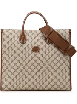 Gucci Pre-Owned: Коричневая сумка-шоппер 