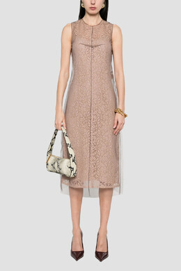 Fendi: Розовое платье 