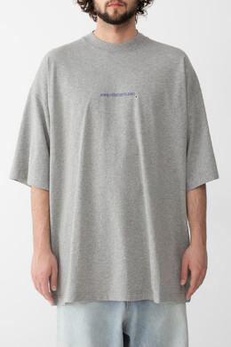 Vetements: Меланжевая футболка 