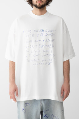 Vetements: Хлопковая футболка 