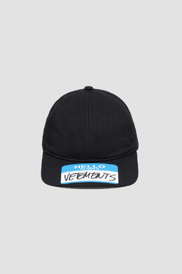 Vetements: Чёрная кепка 