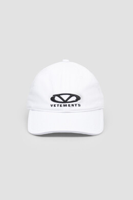 Vetements: Белая кепка 