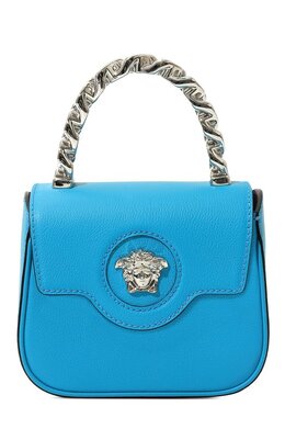 Versace: Голубая сумка  La Medusa Mini