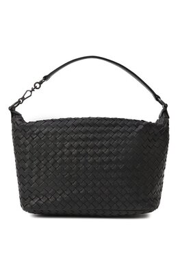 Bottega Veneta: Чёрная сумка  Intrecciato