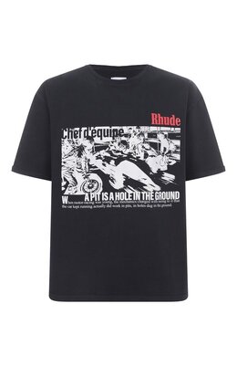 Rhude: Хлопковая футболка 
