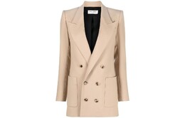 Saint Laurent: Костюм цвета хаки 