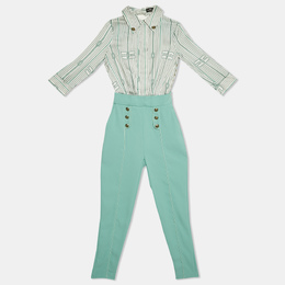 Elisabetta Franchi: Голубой комбинезон 