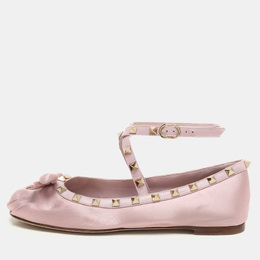 Valentino: Розовые балетки  Rockstud