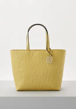 Armani Exchange: Зелёная сумка 