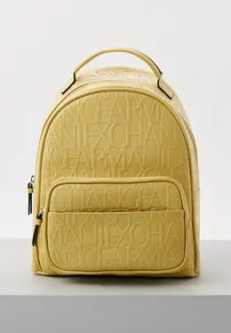 Armani Exchange: Рюкзак цвета хаки 