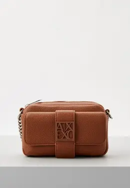 Armani Exchange: Коричневая сумка 