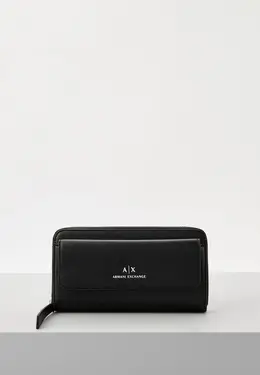 Armani Exchange: Чёрный кошелёк 