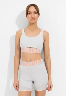 Calvin Klein Performance: Серый топ 