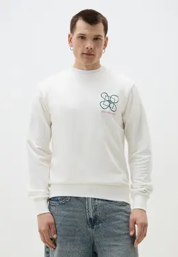 Quiksilver: Белый свитшот 
