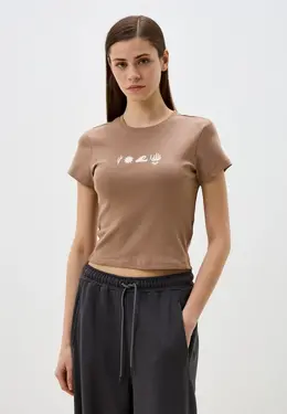 Roxy: Бежевая футболка 
