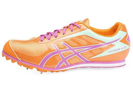 Asics: Оранжевые кроссовки 
