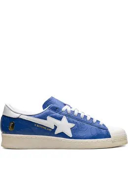 adidas: Синие кроссовки  Superstar