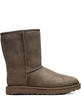 UGG: Зелёные ботинки  Classic Short II