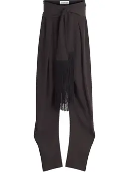 Lanvin: Коричневые брюки 