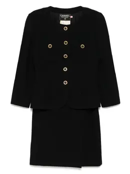 CHANEL Pre-Owned: Чёрная юбка 