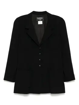 CHANEL Pre-Owned: Чёрный жакет 