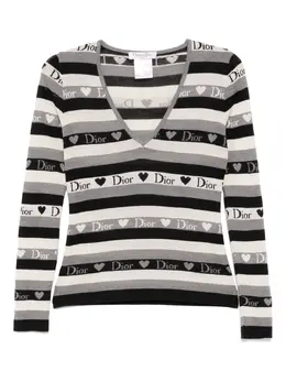 Christian Dior Pre-Owned: Футболка в полоску 