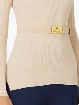 Elisabetta Franchi: Светлый свитер 