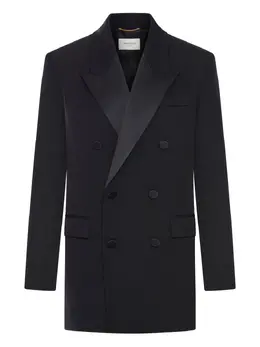 Saint Laurent: Чёрный жакет 