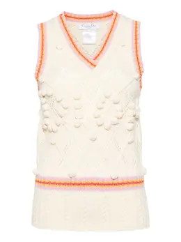 Christian Dior Pre-Owned: Белый жилет 