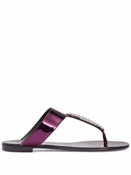 Giuseppe Zanotti: Фиолетовые сандалии  Cleta
