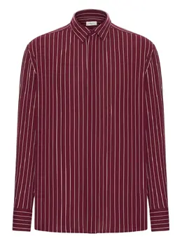 Saint Laurent: Бордовая рубашка 