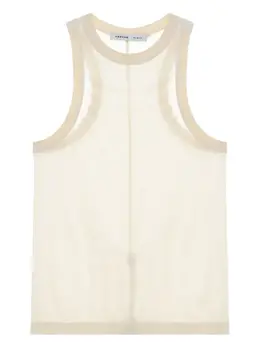 Carven: Прозрачная майка 