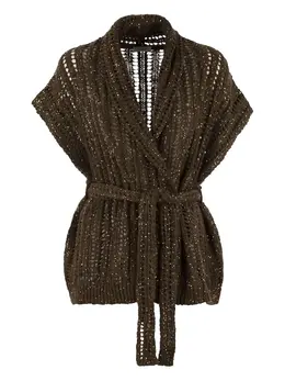 Brunello Cucinelli: Коричневый кардиган 